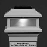 Aurora MaciMae Solar Deck Light, 3-1/2″ (4×4 wood) Post, Bronze, STW-5035