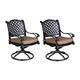 iPatio Sparta Dining Swivel Rocker with Cushion (Set of 2) Review