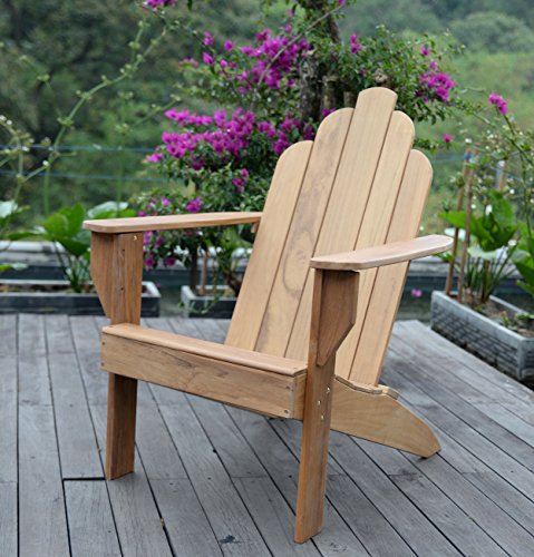 Cambridge-Casual AMZ-240275T Arie Teak Adirondack Adirondak Chair, Natural Review