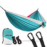 Bear Butt Double Parachute Camping Hammock, Sky Blue / Pink / White For Sale