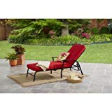 Mainstays Belden Park Cushion Chaise Lounge (Red) Review