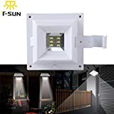 JPOQW(TM Solar Power Motion Sensor Outdoor Garden Security Gutter Spot LED Flood Light -White For Sale