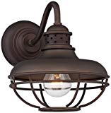 Cheap Franklin Park 9″ High Bronze Metal Cage Outdoor Wall Light