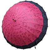 Samurai market Traditional Japanese Umbrella with Water Magic: 5 (Dark Red) For Sale