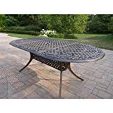 Oakland Living Mississippi Cast Aluminum Oval Dining Table, 82 by 42-Inch, Antique Bronze Review