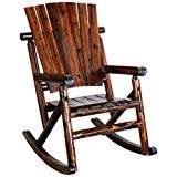 Cheap United General Supply TX93860 Natural Organic Char-Log Wood Single Rocker