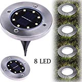 LiPingSolar Ground Lights Outdoor, Wireless Solar Security Night Light Dusk to Dawn Solar Powered Path Lights for Home, Garden, Driveway, Patio, Yard (B) For Sale
