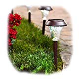Enchanted Spaces Solar Path Light, Set of 6, Bronze, with Glass Lens, Metal Ground Stake, and Extra-Bright LED Review