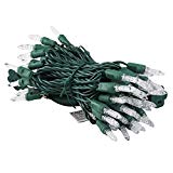 UZEXON [Long Lasting M5 Outdoor Christmas Lights White Led Xmas Tree Lights,23Ft 70 Led Decorative String Lights,Home Patio Garden Party Wedding Bedroom Seasonal Festive Halloween Mood Lighting For Sale