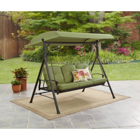 Cheap Mainstays Belden Park 3-Person Hammock Swing (Green)