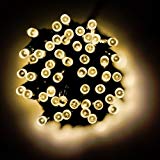 Cheap Autumn Leave Solar Powered LED String Light, Ambiance Lighting, 55ft 17m 100 LED Solar Fairy String Lights for Outdoor, Gardens, Homes, Christmas Party (Warm White)
