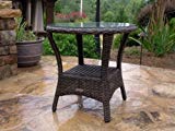 Tortuga Outdoor Garden Patio Bayview Side Table – Pecan Tortuga Outdoor Garden Patio Bayview Side Table – Pecan
