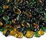 Cheap Camouflage – Blended Fire Glass Dots for Indoor and Outdoor Fire Pits or Fireplaces | 10 Pounds | 3/8 Inch