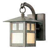 Livex Lighting 2130-16 Outdoor Wall Lantern with Iridescent Tiffany Glass Shades, Verde Patina Review