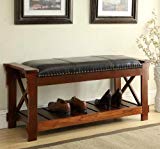 All Things Cedar HR360 Entryway Bench, Cherry All Things Cedar HR360 Entryway Bench, Cherry