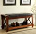 All Things Cedar HR360 Entryway Bench, Cherry