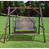 Charlog TX 94081 Char-Log A-Frame Base and Bench Swing For Sale