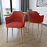 Cheap Nande Mid Century Muted Orange Fabric Dining Chairs with Light Walnut Wood Finished Legs (Set of 2) Cheap Nande Mid Century Muted Orange Fabric Dining Chairs with Light Walnut Wood Finished Legs (Set of 2)