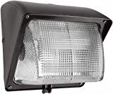 RAB Lighting WP1GSN35PC Wallpack 35-Watt, High Pressure Sodium 120-Volt Glass Lens Lamp 120-Volt Photocell, Bronze