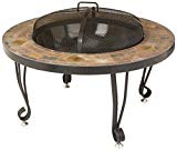 AmazonBasics 34-Inch Natural Stone Fire Pit with Copper Accents For Sale AmazonBasics 34-Inch Natural Stone Fire Pit with Copper Accents For Sale