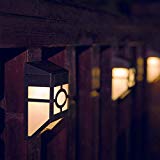 XLUX [Warm Light] S55 Solar Powered Lights for House Outdoor Landscape Garden Fence Lamp, Soft White, 2 Pack Review