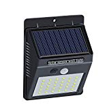 Brinonac 30LEDs Solar Lights Outdoor, Waterproof Wireless Solar Motion Sensor Security LED Wall Lights, with Grade A+ Battery,Solar Light for Outdoor,Front Door,Back Yard,Garage,Porch Review