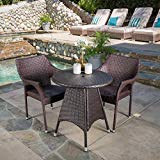 Clayton Patio Furniture ~ Outdoor 3pc Multibrown Wicker Bistro Set Clayton Patio Furniture ~ Outdoor 3pc Multibrown Wicker Bistro Set