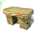 “Garden Bench” Cast Stone Granite Rock Bench 3 Piece, Patio Furniture, Concrete Bench Hand Sculpted Rustice Garden Decor For Sale “Garden Bench” Cast Stone Granite Rock Bench 3 Piece, Patio Furniture, Concrete Bench Hand Sculpted Rustice Garden Decor For Sale