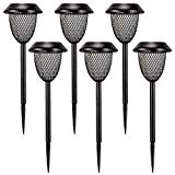 Cheap VicTsing Outdoor Solar Lights Set, Waterproof Flickering Garden Landscape Decoration Light, Dusk to Dawn Auto On/Off Security Torch Light for Lawn Garden Patio Yard Walkway Driveway Pathway (Warm)