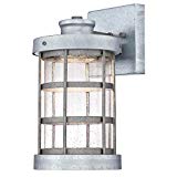 Westinghouse 6347800 Barkley One-Light LED Outdoor Wall Fixture, Galvanized Steel Finish with Clear Seeded Glass For Sale