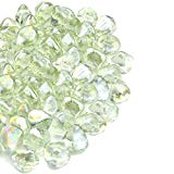 Mr. Fireglass 1/2″ Reflective Fire Glass Diamonds with Fireplace and Fire Pit, 10 lb, Crystal Ice For Sale