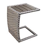 TK Classics Oasis Side Table, Grey Stone TK Classics Oasis Side Table, Grey Stone