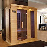 Cheap Maxxus 3 Per Low EMF FAR Infrared Carbon Canadian Hemlock Sauna
