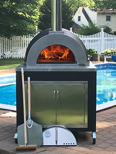 ilFornino  ELITE PLUS GENERATION III - WOOD FIRED PIZZA OVEN - CABINET BLACK
