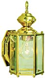 Cheap Design House 501833 Augusta 1 Light Indoor/Outdoor Wall Light, Solid Brass