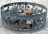 Solid Steel Outdoor Fire Ring – Lab N’ Ducks (48 in. Dia.) For Sale