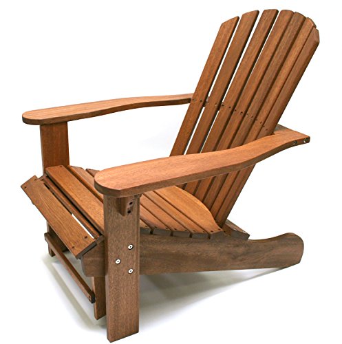 Outdoor Interiors CD3111 Eucalyptus Adirondack Chair and Built In Ottoman Review