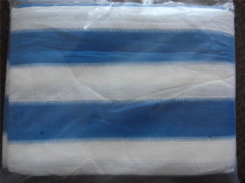 14X20' White blue Shade Net Mesh Screen Garden Patio RV Nursery Canopy Sun Tarp