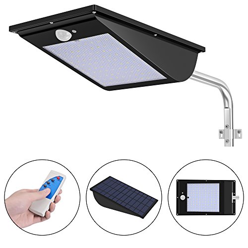 11000mAh Solar Lights Outdoor Wireless Motion Sensor Remote Control Led Security Flood Light with Larger Solar Panel 110pcs LEDs Big Battery & 3 Modes for Yard Garage Garden Park Farm For Sale