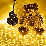 10×6.5Ft 320 LED Net Lights Indoor String Lights Party Christmas Xmas Wedding Home Garden Decorations 8 Modes for Flashing(Warm White) 10×6.5Ft 320 LED Net Lights Indoor String Lights Party Christmas Xmas Wedding Home Garden Decorations 8 Modes for Flashing(Warm White)