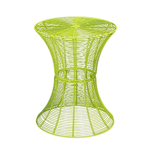 Homebeez Round End table, Side tables, Iron Wire Weave Netting Multi Color (Green) Homebeez Round End table, Side tables, Iron Wire Weave Netting Multi Color (Green)