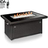 Cheap Outland Living Series 401 Grey 44-Inch Outdoor Propane Gas Fire Pit Table, Black Tempered Tabletop w/Arctic Ice Glass Rocks and Resin Wicker Panels, Slate Grey/Rectangle Cheap Outland Living Series 401 Grey 44-Inch Outdoor Propane Gas Fire Pit Table, Black Tempered Tabletop w/Arctic Ice Glass Rocks and Resin Wicker Panels, Slate Grey/Rectangle