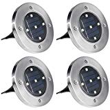 Anpro Solar Ground Light, 5 LED Solar Ground Lights IP65 Waterproof Solar Garden Light Garden Pathway in-Ground Lights Outdoor for Lawn Yard Driveway Patio Walkway Anpro Solar Ground Light, 5 LED Solar Ground Lights IP65 Waterproof Solar Garden Light Garden Pathway in-Ground Lights Outdoor for Lawn Yard Driveway Patio Walkway