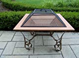 Oakland Living Victoria 33-Inch Fire Pit with Grill and Copper Bowl For Sale