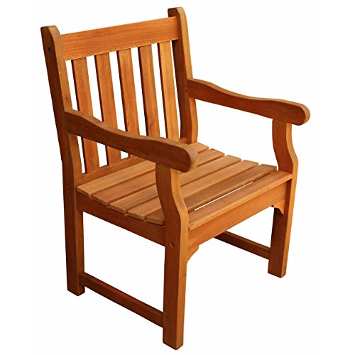 LuuNguyen Adam Outdoor Hardwood Dining Arm Chair(Natural Wood Finish) Review