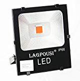 lagpousi 50W LED Flood Light Outdoor, IP66 Waterproof Lighting LED Spotlight, 250W Equivalent, 4500LM, Red(605~680nm) Wall Lights, Energy Efficient Security Lighting For Sale