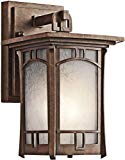Kichler 49449AGZ Soria Outdoor Wall 1-Light, Aged Bronze
