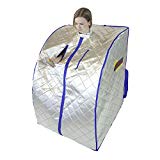 FIR-Real Far Infrared Portable Sauna w/ Carbon Wall Panels & Footpad (Large Size) For Sale FIR-Real Far Infrared Portable Sauna w/ Carbon Wall Panels & Footpad (Large Size) For Sale