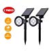 CDQ Solar LED Outdoor Spotlight, Path Lights, Landscape Light, LED Wall Light Waterproof, Security Lighting(White Light)