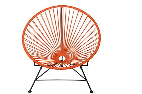 Innit Designs Rocker, Orange Weave on Black Frame